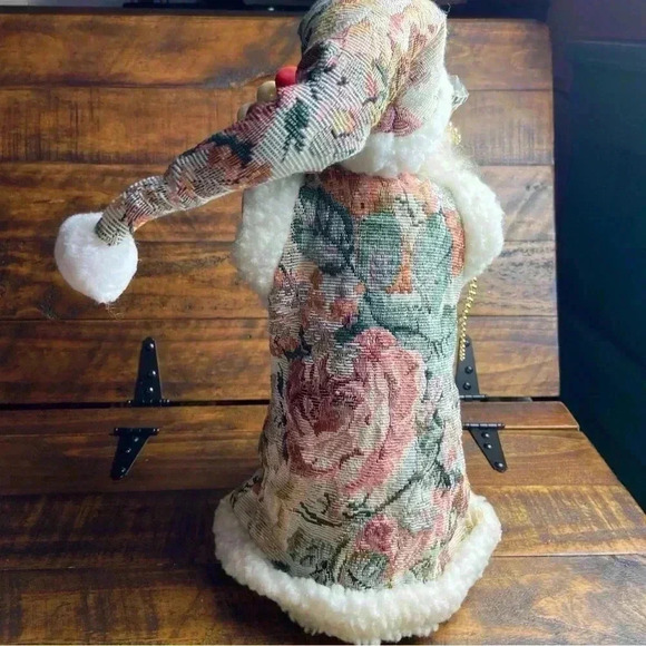 Elegant Old World Santa/Father Christmas Tree Topper White Fur 15” - Picture 5 of 13